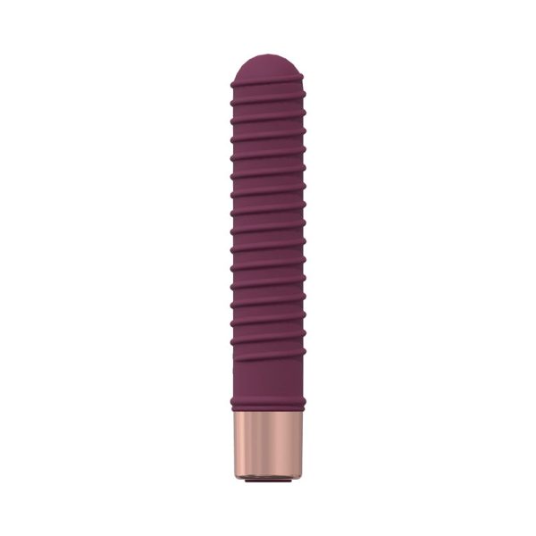 LoveLine Poise 10 Speed Mini-Vibe Silicone Rechargeable Waterproof Burgundy - Image 2