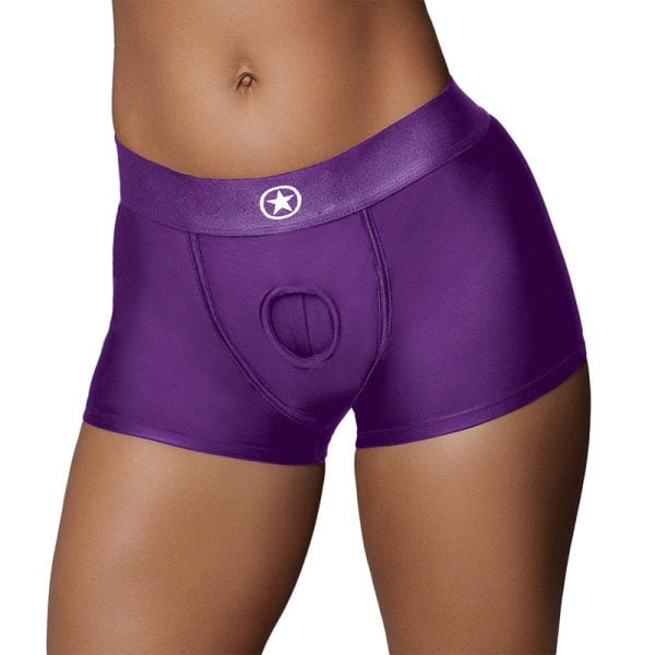Ouch! Vibrating Strap-on Boxer Purple M/L - Image 2