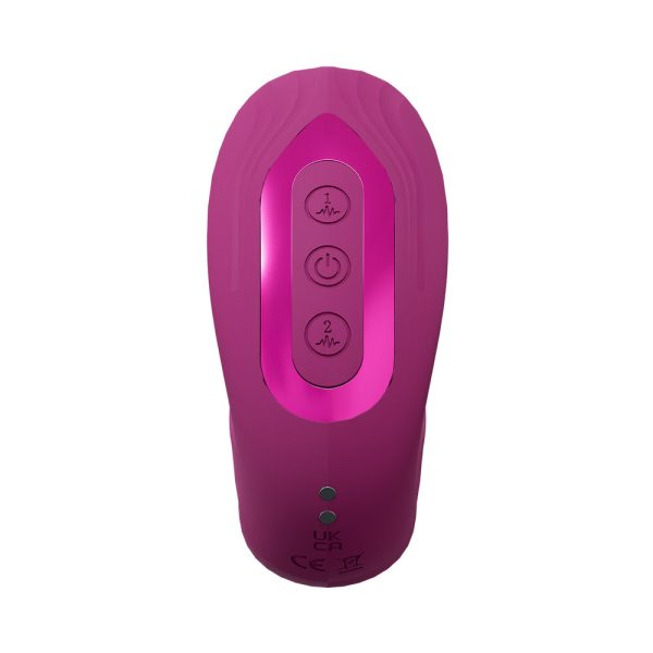 VIVE YUNA Rechargeable Dual Motor Airwave Vibrator with G-Spot Flapping Stimulator Pink - Image 6
