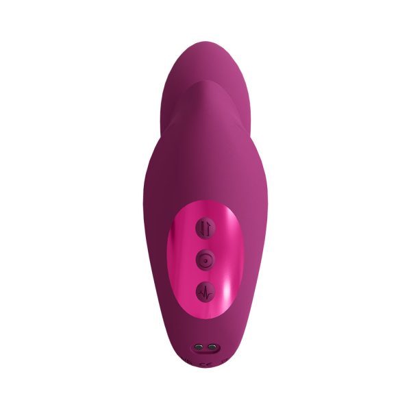 VIVE YUKI Rechargeable Dual Motor G-Spot Vibrator with Massaging Beads Pink - Image 5