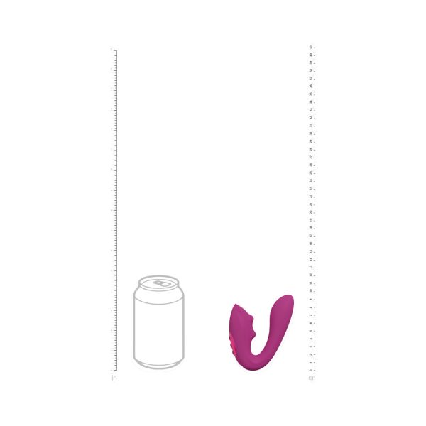 VIVE YUKI Rechargeable Dual Motor G-Spot Vibrator with Massaging Beads Pink - Image 6