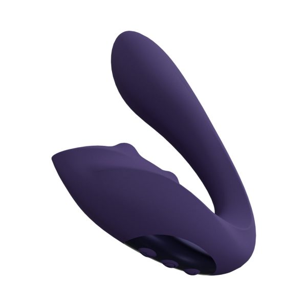 VIVE YUKI Rechargeable Dual Motor G-Spot Vibrator with Massaging Beads Purple - Image 3