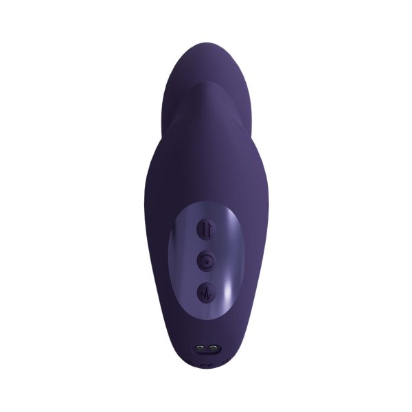 VIVE YUKI Rechargeable Dual Motor G-Spot Vibrator with Massaging Beads Purple - Image 5