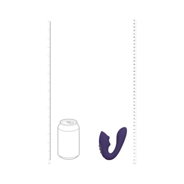 VIVE YUKI Rechargeable Dual Motor G-Spot Vibrator with Massaging Beads Purple - Image 6