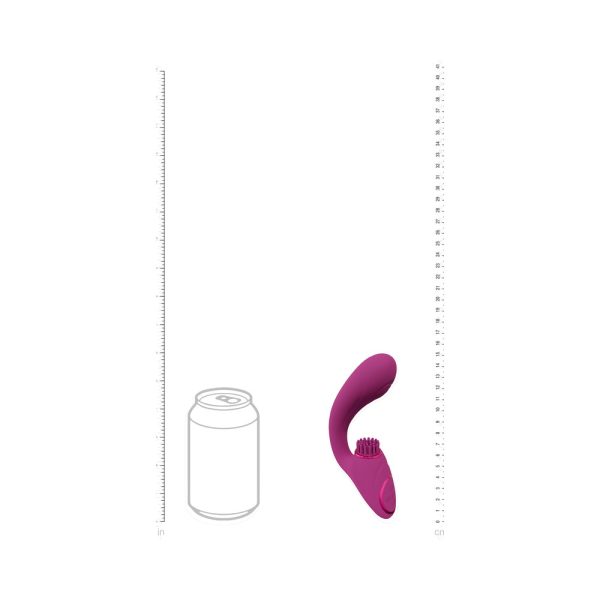 VIVE GEN Rechargeable Triple Motor G-Spot Vibrator with Pulse Wave and Vibrating Bristles Pink - Image 6