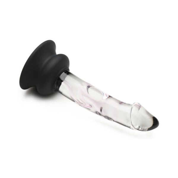 Pleasure Crystals 5.6 in. Glass Dildo with Silicone Base - Image 5
