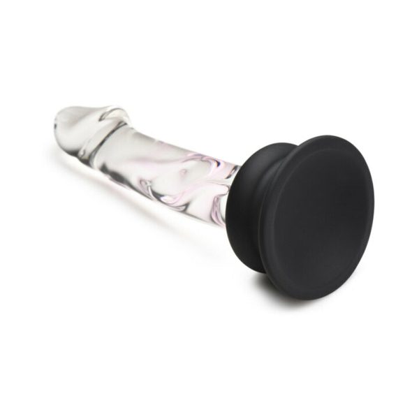 Pleasure Crystals 5.6 in. Glass Dildo with Silicone Base - Image 7