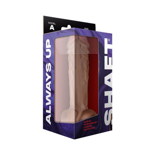 Shaft Model A: 10.5 in. Dual Density Silicone Dildo with Balls Pine - Image 7