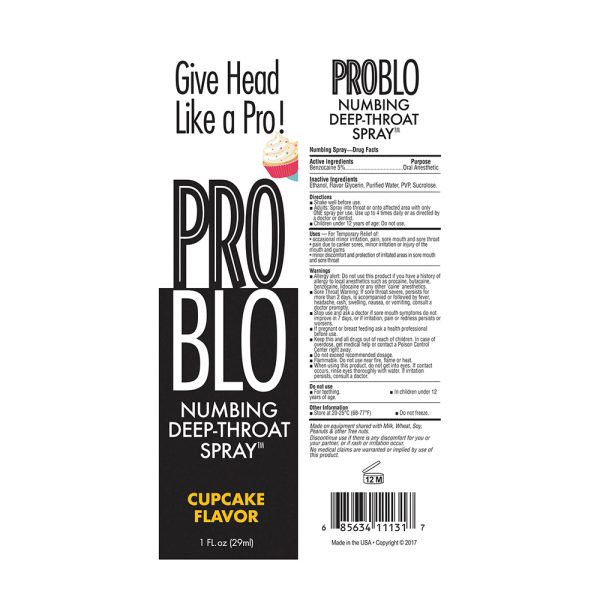 Pro Blo Numbing Spray Cupcake 1 oz. - Image 2