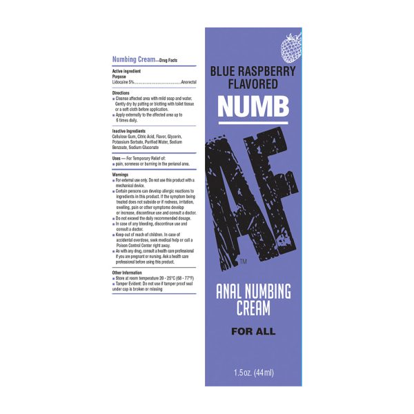 Numb AF Anal Desensitizer Blue Raspberry 1.5 oz. - Image 2