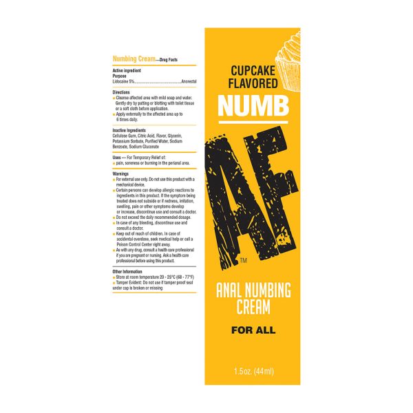Numb AF Anal Desensitizer Cupcake 1.5 oz. - Image 2