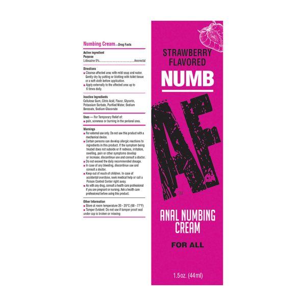 Numb AF Anal Desensitizer Strawberry 1.5 oz. - Image 2