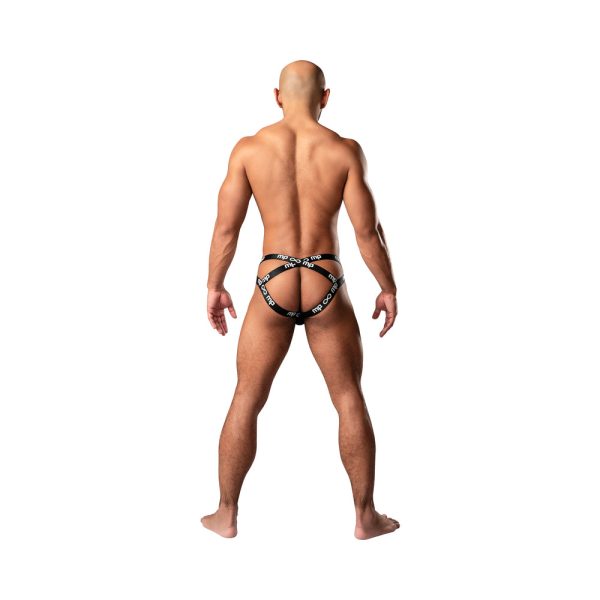 Male Power Infinite Comfort Amplifying Strappy Jock Black L/XL - Image 3