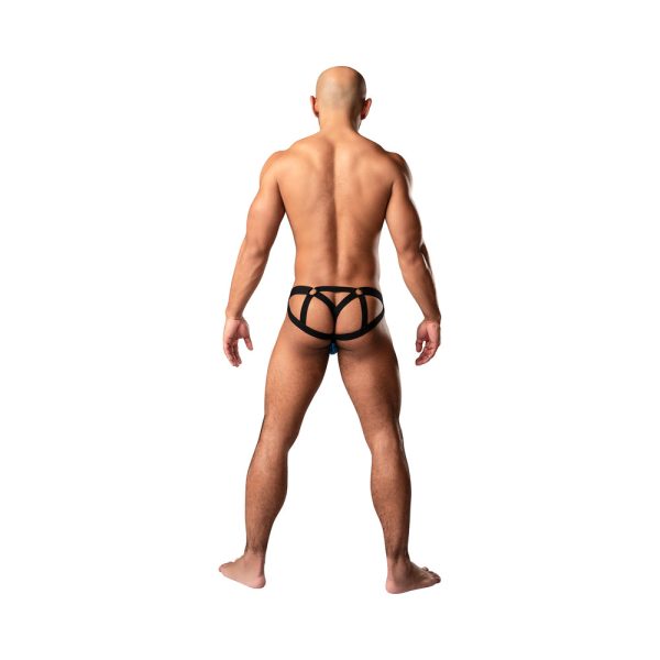 Male Power KaleiDickscope Strappy Ring Jock Sky Blue S/M - Image 2
