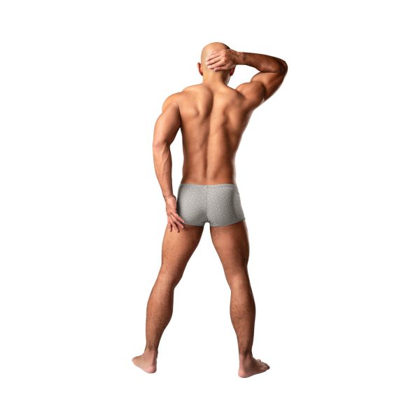 Male Power Labyrinth Mini Short Grey Weave XL - Image 2