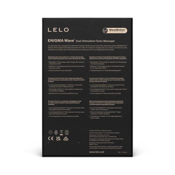 LELO Enigma Wave Suction Dual Stimulator Black - Image 5