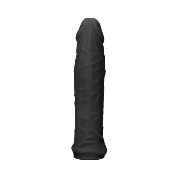 RealRock Skin 6 in. Penis Extender Sleeve Black - Image 3