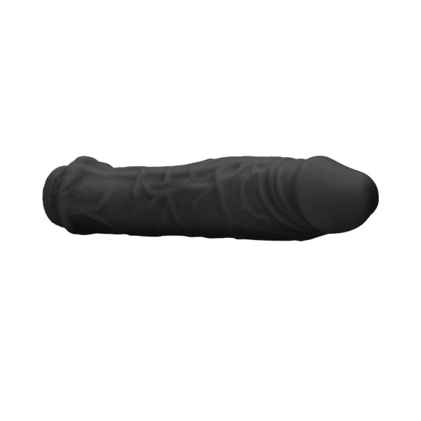 RealRock Skin 6 in. Penis Extender Sleeve Black - Image 5
