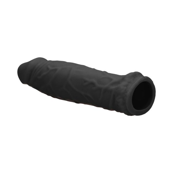 RealRock Skin 6 in. Penis Extender Sleeve Black - Image 6