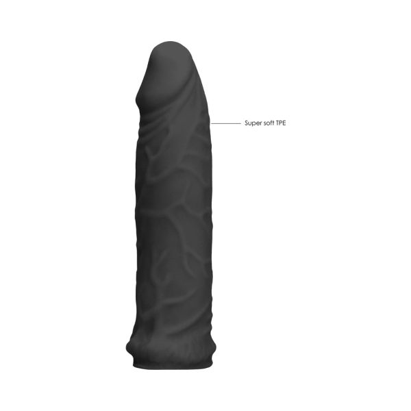 RealRock Skin 6 in. Penis Extender Sleeve Black - Image 9