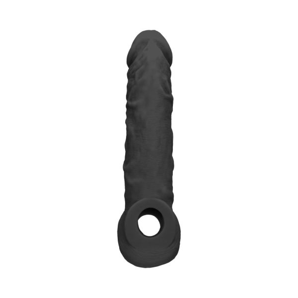 RealRock Skin 8 in. Penis Extender Sling Black - Image 3