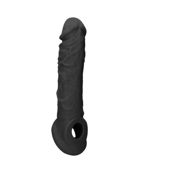 RealRock Skin 8 in. Penis Extender Sling Black - Image 4