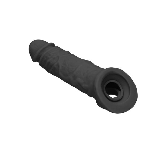 RealRock Skin 8 in. Penis Extender Sling Black - Image 6