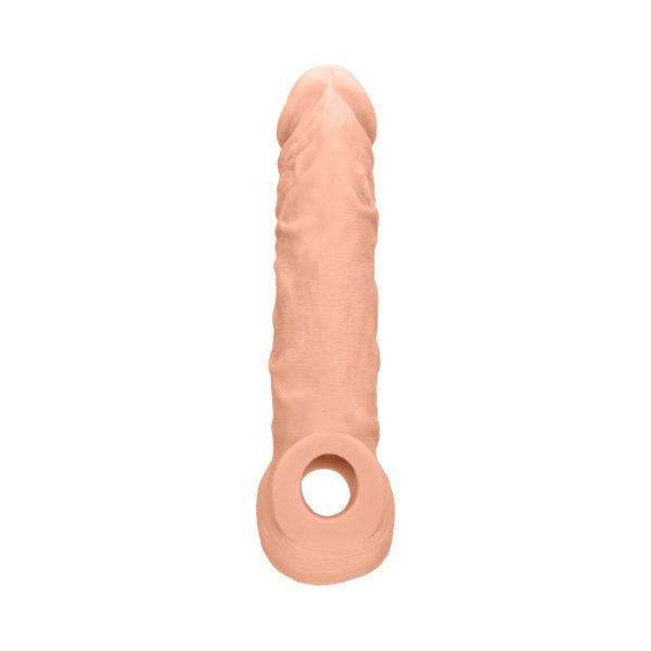 RealRock Skin 8 in. Penis Extender Sling Beige - Image 4
