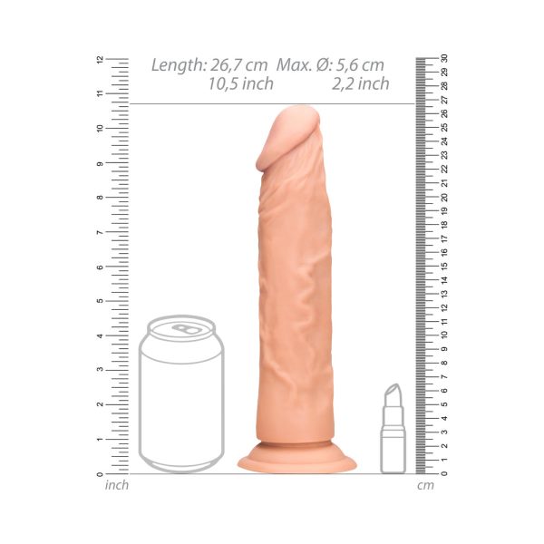 RealRock Skin 10 in. Dildo Beige - Image 9