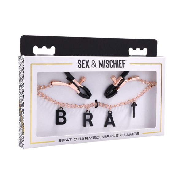 Sportsheets Sex & Mischief Brat Charmed Nipple Clamps - Image 6
