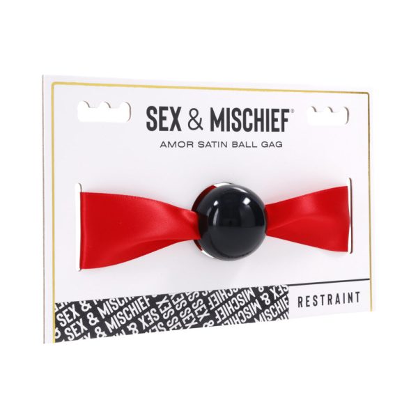 Sportsheets Sex & Mischief Amor Satin Ball Gag - Image 5