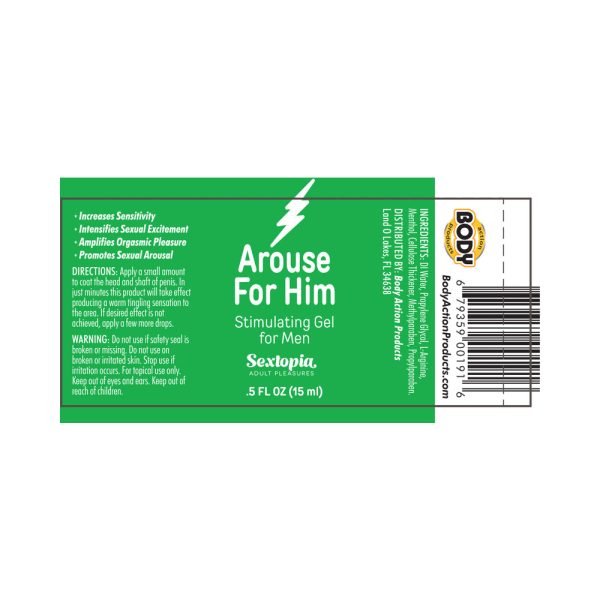 Sextopia Arouse For Him Stimulating Gel For Men .5 oz. Bottle - Image 2