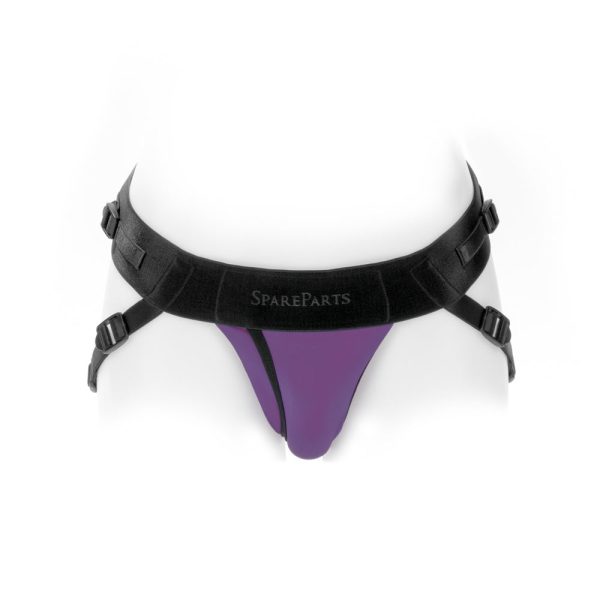 SpareParts Joque Cover Underwear Harness Purple (Double Strap) Size B Nylon - Image 4
