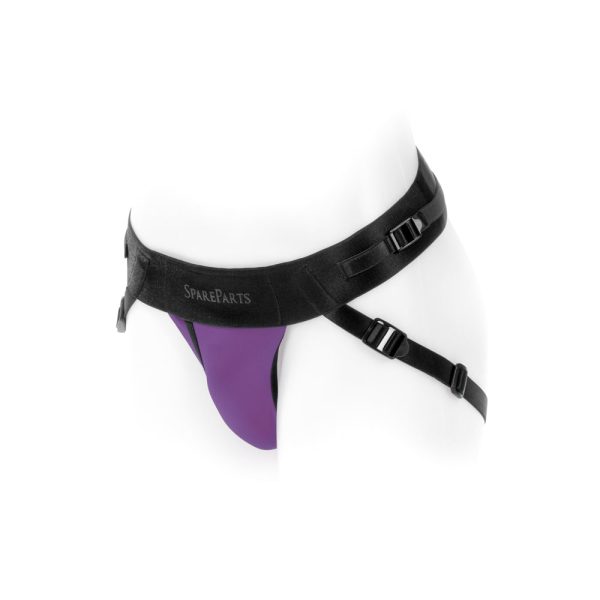 SpareParts Joque Cover Underwear Harness Purple (Double Strap) Size B Nylon - Image 5