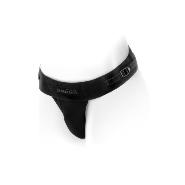 SpareParts Theo Cover Underwear Harness Black (Single Strap) Size A Nylon - Image 5