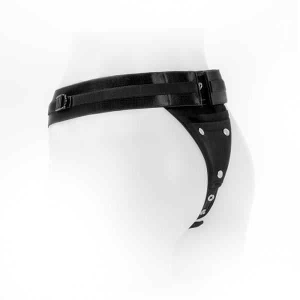 SpareParts Theo Cover Underwear Harness Black (Single Strap) Size B Nylon - Image 6