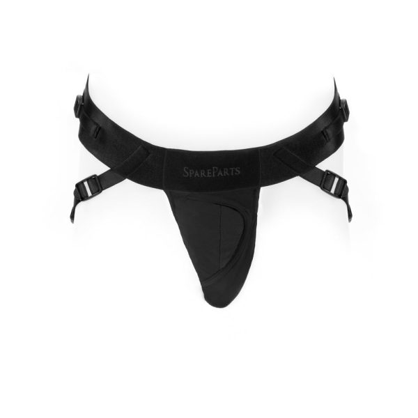 SpareParts Deuce Cover Underwear Harness Black (Double Strap) Size B Nylon - Image 3