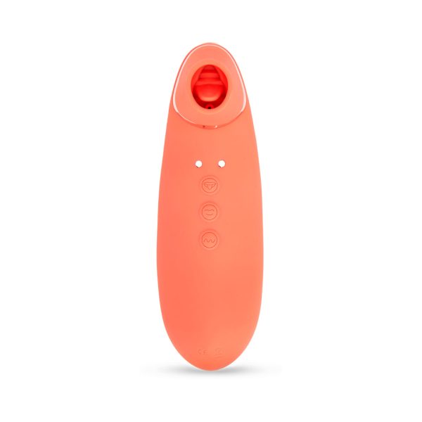 Nu Sensuelle Trinitii 3-in-1 Suction Tongue Vibe Coral - Image 2