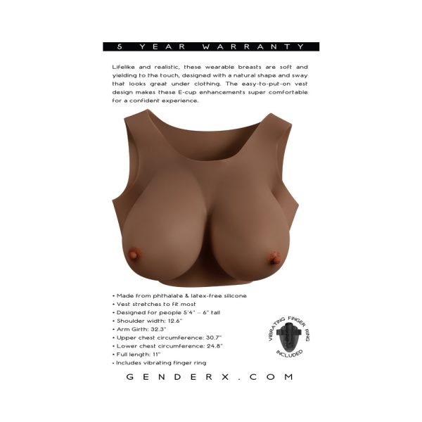 Gender X Undergarments Plate E-Cup Silicone Dark - Image 9