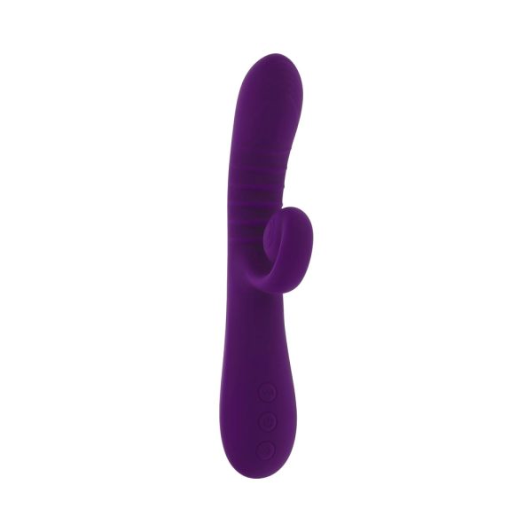 Playboy Curlicue Rechargeable Dual Stim Vibrator Silicone Acai - Image 2