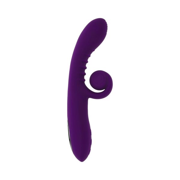 Playboy Curlicue Rechargeable Dual Stim Vibrator Silicone Acai - Image 3