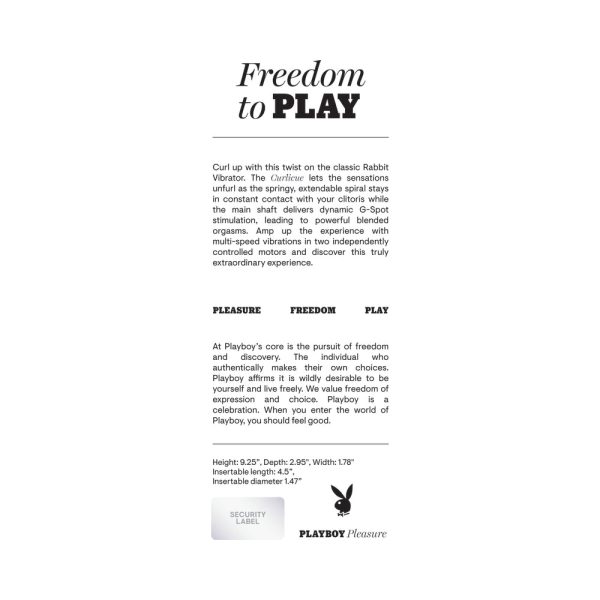 Playboy Curlicue Rechargeable Dual Stim Vibrator Silicone Acai - Image 9