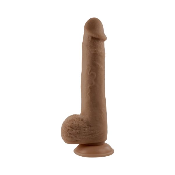 Selopa Natural Feel Flexskin Bendable Dildo with Moving Material 7 in. Dark - Image 2