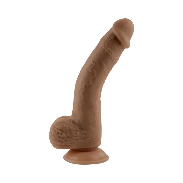 Selopa Natural Feel Flexskin Bendable Dildo with Moving Material 7 in. Dark - Image 4