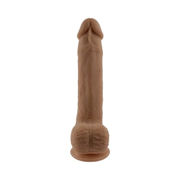 Selopa Natural Feel Flexskin Bendable Dildo with Moving Material 7 in. Dark - Image 5