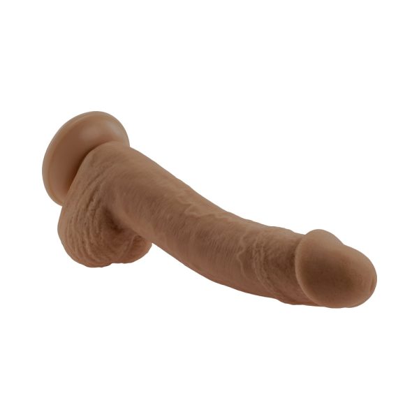 Selopa Natural Feel Flexskin Bendable Dildo with Moving Material 7 in. Dark - Image 10