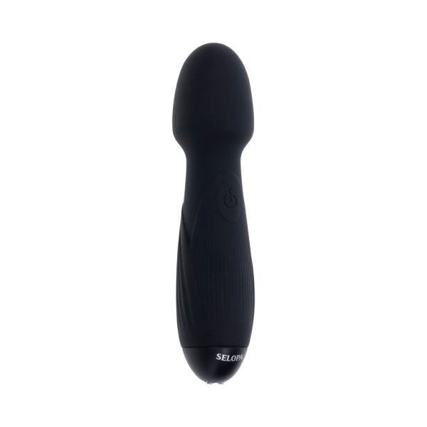 Selopa Power Trip Rechargeable Vibrating Wand Silicone Black - Image 5