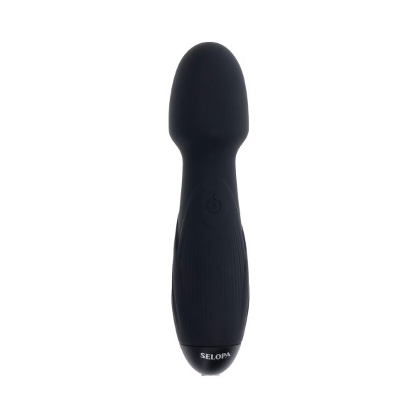 Selopa Power Trip Rechargeable Vibrating Wand Silicone Black - Image 6