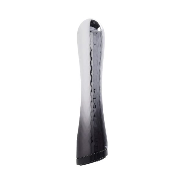 Selopa Silverado Rechargeable Vibrator ABS Plastic & Silicone Silver/Black - Image 4