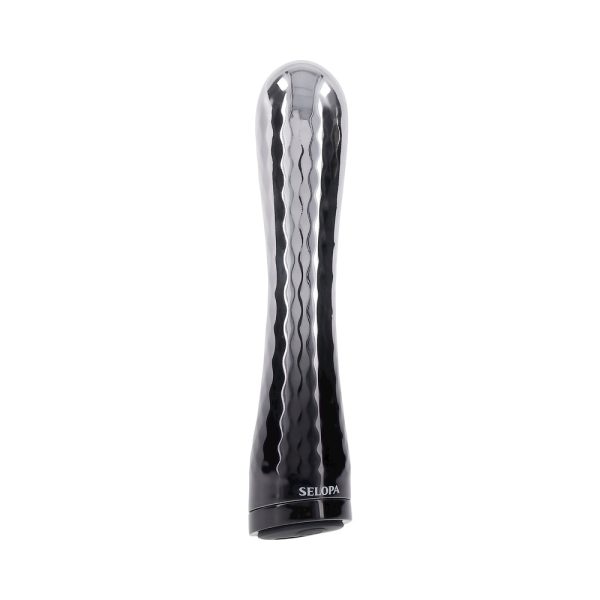 Selopa Silverado Rechargeable Vibrator ABS Plastic & Silicone Silver/Black - Image 6